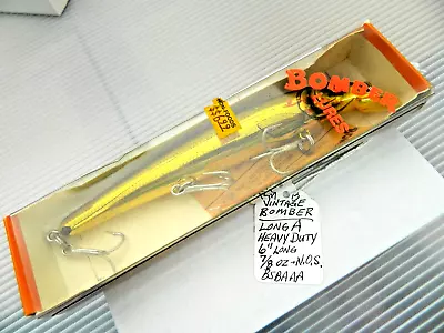 Vintage TEXAS Bomber Long-A Heavy Duty 6  Jerkbait Fishing Lure In Box W/Insert • $1.99