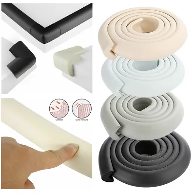 1x 2M Kids Safety Foam Rubber Bumper Strip Safety Table Edge Corner Protector • £5.39