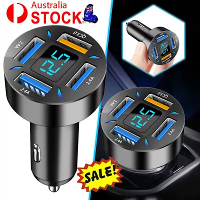 Universal 4-Port USB Car Charger 12V Lighter Socket Adapter Plug Fast Charge • $9.85