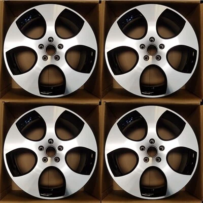 $685.96 • Buy 18  4PCS BLACK Alloy Wheel For VW JETTA GOLF GTI 2005-2014 OEM Design Rim 69822A