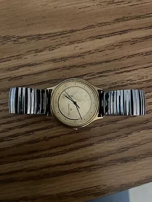Super Mega Rare Antique Watch. Silver Band Pre-owened Worn Down. Gold Face. • $100