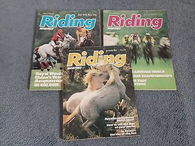 Vintage Riding 'the Horseman`s' Magazine 1978 - 3 Issues • £7.50