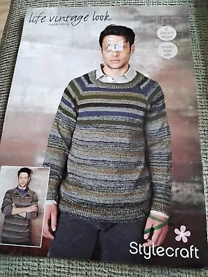 Stylecraft Knitting Pattern 9313. Men's Raglan Sweaters. DK. 36/38-48/50  Chest • £1.29