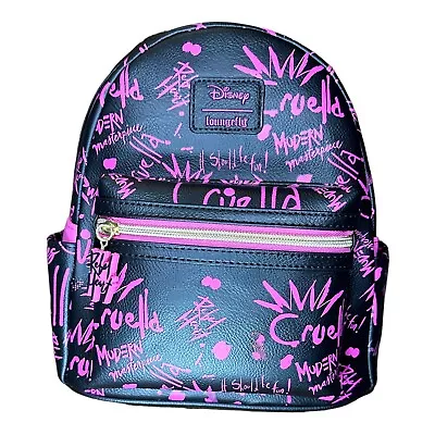 Loungefly Cruella Graffiti Mini Backpack • $41.64