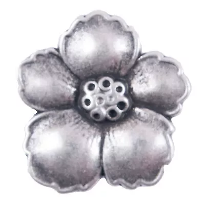 25mm Antique Silver Metal Flower Shank Button 25mm Buttons X 2 G424140 100 • £1.60