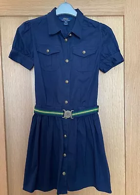 £24.99 • Buy Polo Ralph Lauren Girls Denim Cotton Shirt Dress Sz 12 -14 Years 150cm