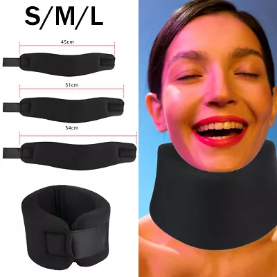 £4.99 • Buy Soft Foam Neck Collar Support Brace Whiplash Cervical Neck Pain Relief Traction