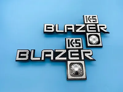 2Pcs Blazer K5 Logo Fender Emblem For 81-88 Chevy Chevrolet Truck Badge 14051844 • $60.88