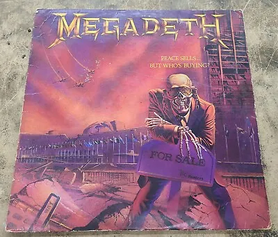 Megadeth Peace Sells But Who's Buying Vinyl Record Original Pressing 1986 LP • $62.95