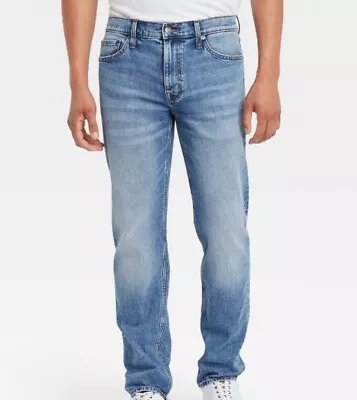 Men's Slim Straight Fit Jeans - Goodfellow & Co Blue 32x32 • $20