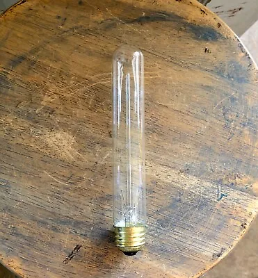 Long Tubular Light Bulb 40 Watt Vintage Edison Style Filament Clear Glass T9 • $6.85