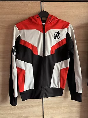 Avengers Endgame Hoodie Red Black Grey Marvel Captain America Iron Man Thor  6 8 • £7.50