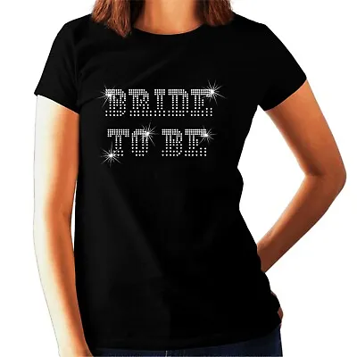 BRIDE To Be Rhinestone T Shirt - Wedding Hen Night Party Do - ALL SIZES  6-22 • £11.99