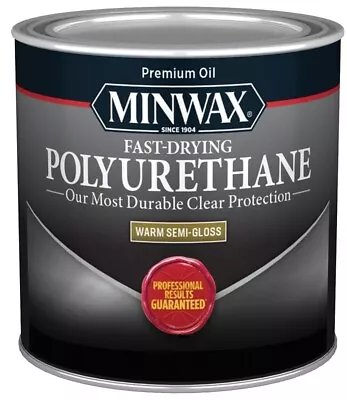 New Minwax 23005 1/2 Pt Clear Semi-gloss Oil Based Fast Dry Polyurethane 6179873 • $8.95