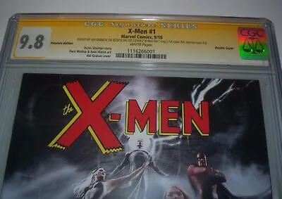 Rare Double Cover X-Men #1 Premiere Edition Signature Series CGC 9.8 White 2010 • $399.99