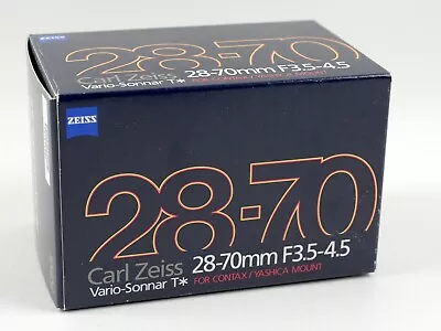 CONTAX Carl Zeiss Vario-Sonnar 28-70mm F/3.5-4.5 T* MMJ Lens Box Only • $30