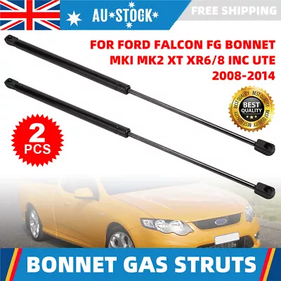 2x Gas Bonnet Struts Shock For Ford Falcon FG Mk1 Mk2 XT XR6/8 Inc UTE 2008-2014 • $20.29