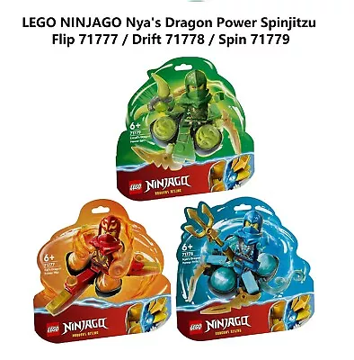 LEGO NINJAGO Nya's Dragon Power Spinjitzu Flip 71777 / Drift 71778 / Spin 71779 • $22.95