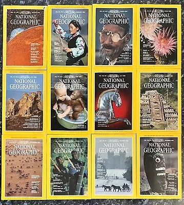 National Geographic Magazines Year 1980 Complete Set • $12