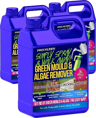£31.95 • Buy ProKleen Patio Cleaner Fluid Mould Algae Moss Killer 25% Stronger Decking 15L