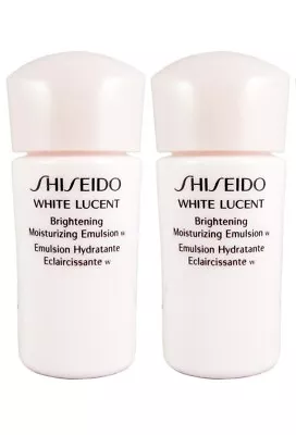 2 X Shiseido White Lucent Brightening Moisturizing Emulsion 15 Ml Each • $16.99