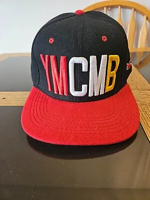 Mens YMCMB Red And Black Snapback Cap (Adjustable Size) • £14.99