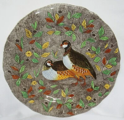 £129.24 • Buy Gorgeous Gien Service Rambouillet Dinner Plate Partridge Hunting J.bertholle