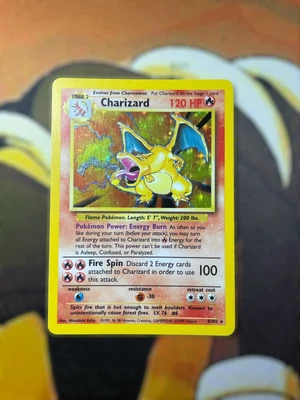 $103 • Buy Pokémon TCG Charizard Base Set 4/102 Holo Unlimited Holo Rare Lightly Play