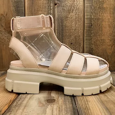 Ugg Ashton Strappy Sandals Platform Gladiator Rosy Beige Women Us 8.5 Eu 39.5 • $81