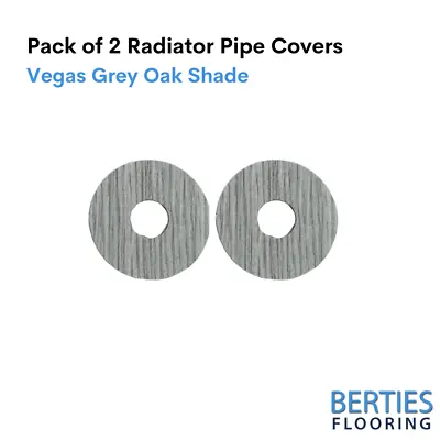 Radiator Pipe Covers Self-Stick Rose Laminate Covers Pack Of 2 Vegas Grey Oak • £9.95