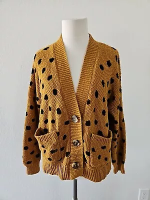 Madewell Hillview Polka Dot Cardigan Sweater Size S Read Descript • $18.50