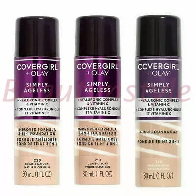Covergirl & Olay Simply Ageless 3 In 1 Foundations - Choose Your Shade • £16.99