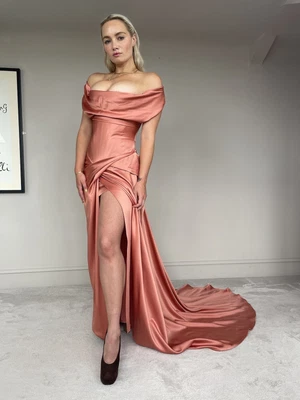 £1995 • Buy Exquisite Vivienne Westwood Corset Dress Evening Gown Long Train Red Carpet 42