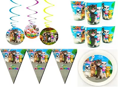 Talking Tom And Friends Birthday Party Banner Plates Cups Goodie Bags Favor Box • $4.50