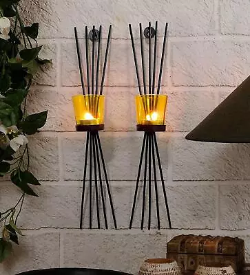 Wall Hanging Tea Light Candle Holders For Living Room Home Decorations • £49.57