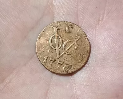 Dutch Netherlands Colonial VOC Duit Coin 1776 GelderLand New York Penny • $60