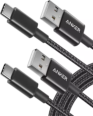 $38.35 • Buy USB C Cable, Anker [2-Pack, 6 Ft] Type C Charger Premium Nylon USB Cable, USB A 
