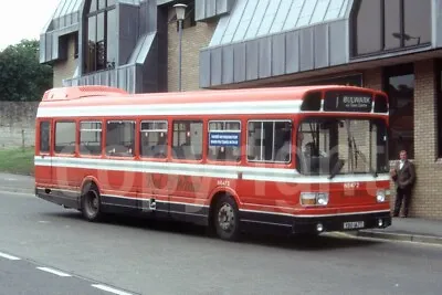 Bus Photo - Red & White NS472 YBO147T Leyland National Ex National Welsh • £1.19