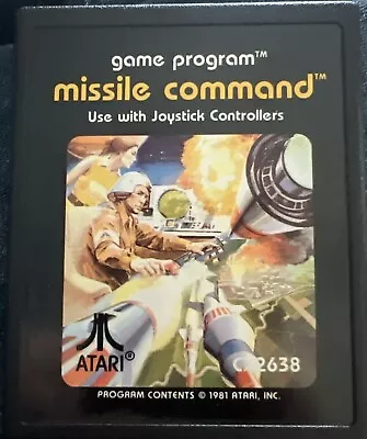 Missile Command (Atari 2600 1981) Cartridge Only Tested/Working • $5