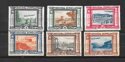 ITALY - 1933 AIRS Zeppelins - Complete Set (Toning) - MH • £10.97