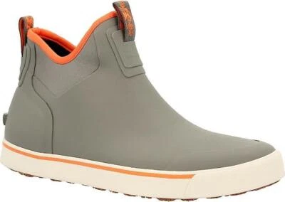 £29.99 • Buy Rocky Men's Waterproof Deck Rain Boot, Charcoal Grey Orange