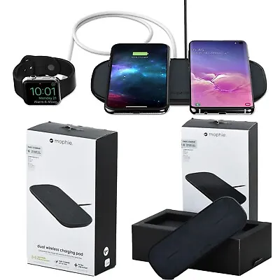 Mophie 10W Fast Charger Dual Wireless Charger Pad For IPhone 12/13/14/15 AirPods • $24.99