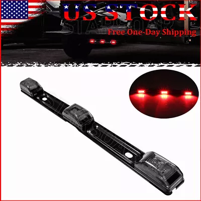 15 Smoked Red LED Clearance ID Marker Light Bar Truck Trailer 12V Tail Lights • $11.96