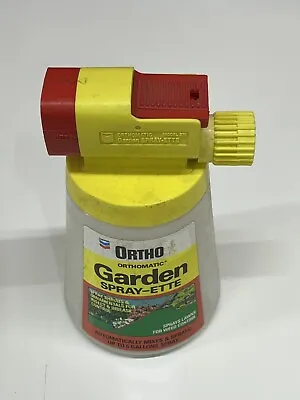 Vintage Ortho Garden Spray-Ette Multi-Use Hose-End Plastic Lawn Sprayer Bottle • $17.99