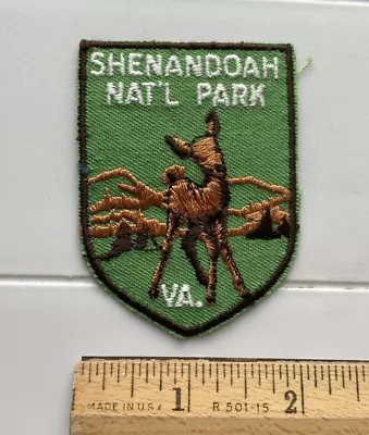 $10.99 • Buy Shenandoah National Park Virginia VA Deer Doe Green Embroidered Patch Badge