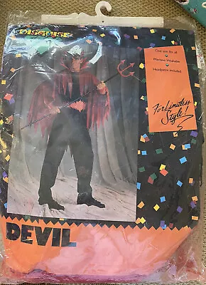 The Devil Costume By Disguise The Limits Adult One Size Fits All Vintage 1989 • $16.99