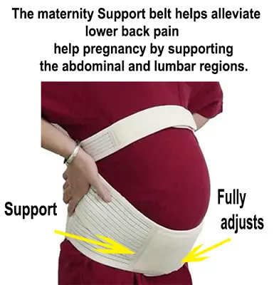 £5.99 • Buy Pregnancy Back Support Belt LARGE   