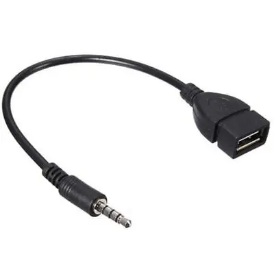 Audio AUX Jack 3.5mm Male To USB 2.0 Type A Female OTG Converter Adapter Cable • $2.99