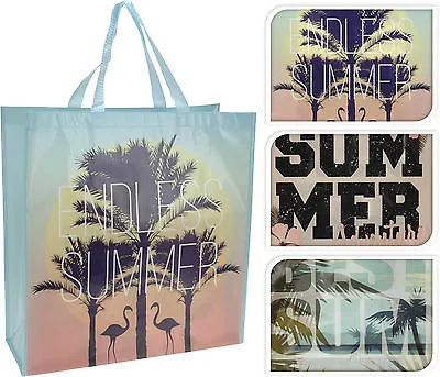 £3.25 • Buy Extra Large Shopping Bag Tote Picnic Bag Holiday Beach Bag Shopper 6 Designs  