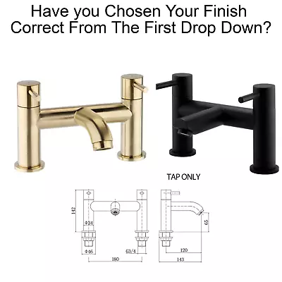 £79.95 • Buy Bathroom Brass Sink Basin Faucet Mixer Taps Single Handle Black / Brushed Gold